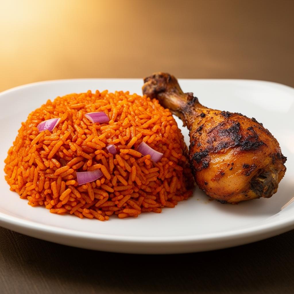 Jollof Rice with Grilled Chicken