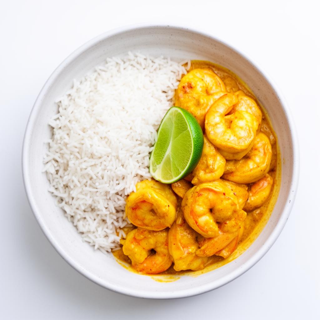 Curried Shrimp with Rice
