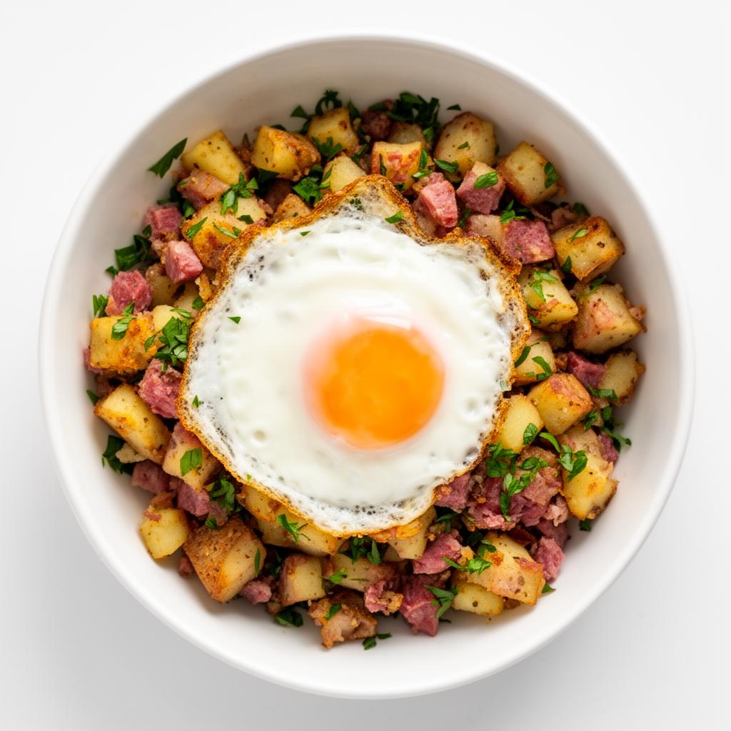 Corned Beef Hash with Fried Egg